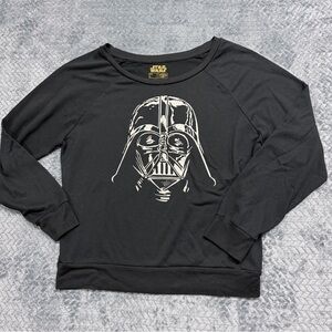 Women’s Star Wars Darth Vader Wide Neck Sweatshirt size large